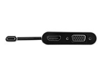 StarTech.com USB-C till VGA- och HDMI-adapter - 2-i-1 - 4K 30 Hz - rymdgrå - Extern videoadapter - IT6222 - USB-C - HDMI, VGA - rymdgrå CDP2HDVGA