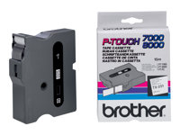 Brother TX251 - Svart på vitt - Rulle (2,4 cm) bandlaminat - för P-Touch PT-30, PT-7000, PT-8000, PT-PC TX251