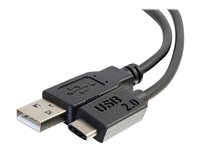 C2G 12ft USB C to USB A Cable - M/M - USB-kabel - USB-C (hane) till USB (hane) - USB 2.0 - 3.66 m - formpressad - svart 28873