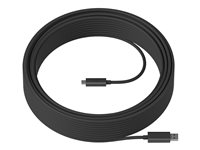 Logitech Strong - USB-kabel - USB typ A (hane) till USB-C (hane) - USB 3.1 - 10 m - plenum, Active Optical Cable (AOC) - för Room Solution Huddle, Large 939-001799