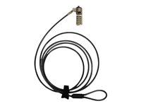 SECURITY CABLE SERIALIZED COMBINATION - NOBLE WEDGE SLOT -PACK 25 PCS 901213/25