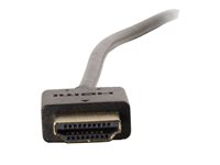 C2G 0.6m Ultra Flexible High Speed HDMI Cable with Low Profile Connectors - HDMI-kabel med Ethernet - HDMI hane till HDMI hane - 60 cm - svart - stöd för 4K 82362