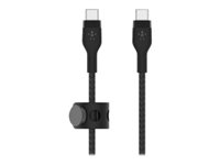 Belkin BoostCharge - USB-kabel - 24 pin USB-C (hane) till 24 pin USB-C (hane) - 1 m - svart CAB011BT1MBK