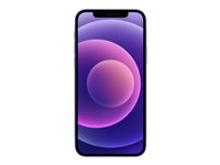 Apple iPhone 12 - 5G smartphone - dual-SIM / Internminne 64 GB - OLED-skärm - 6.1" - 2532 x 1170 pixlar - 2 bakre kameror 12 MP, 12 MP - front camera 12 MP - lila MJNM3QN/A