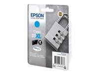 Epson 35XL - 20.3 ml - XL - cyan - original - blister - bläckpatron - för WorkForce Pro WF-4720, WF-4720DWF, WF-4725DWF, WF-4730, WF-4730DTWF, WF-4740, WF-4740DTWF C13T35924010