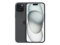 Apple iPhone 15 Plus - 5G smartphone - dual-SIM / Internminne 512 GB - OLED-skärm - 6.7" - 2796 x 1290 pixels - 2 bakre kameror 48 MP, 12 MP - front camera 12 MP - svart MU1H3QN/A