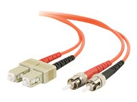 C2G - Patch-kabel - ST-läge (multi-mode) (hane) till SC-läge (multi-mode) (hane) - 15 m - fiberoptisk - 62,5/125 mikron - formpressad 85042
