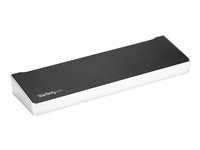 StarTech.com 4K USB-C-docka för tre skärmar med 5 USB 3.0-portar - Dockningsstation - USB-C - HDMI, 2 x DP - 1GbE - 60 Watt DK30CH2DPPDU
