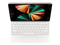 Apple Magic Keyboard - Tangentbord och foliefodral - med pekdyna - bakgrundsbelyst - Apple Smart connector - QWERTY - internationell engelska - vit - för 12.9-inch iPad Pro; 13-inch iPad Air MJQL3Z/A