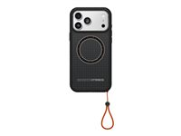 OtterBox Sole Series - Baksidesskydd för mobiltelefon - MagSafe-kompatibilitet - polykarbonat, nylontextil, TPE (termaplastisk elastomer) - midnatt krets (svart) - för Apple iPhone 17 Pro Max 77-99408