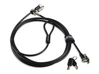 Kensington MicroSaver DS 2.0 - Lås för säkerhetskabel - svart - 1.8 m 4XE1L68273
