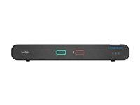 Belkin Universal Secure Single-Head - 2:a generationen - omkopplare för tangentbord/video/mus/ljud - 2 x KVM/ljud - 1 lokal användare - skrivbordsmodell - TAA-kompatibel F1DN102KVM-UNN4