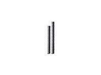 APC - Rackpanel för kabelhantering - svart - 45U - TAA-kompatibel (paket om 2) - för P/N: NBPD0160A, NBWL0355A, NBWL0356A, SMX3000HV-BR, SRT1000RMXLI, SRT1500RMXLA-NC AR7722