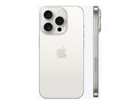 Apple iPhone 15 Pro - 5G smartphone - dual-SIM / Internminne 1 TB - OLED-skärm - 6.1" - 2556 x 1179 pixlar (120 Hz) - 3 st. bakre kameror 48 MP, 12 MP, 12 MP - front camera 12 MP - vitt titan MTVD3QN/A