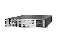 APC Smart-UPS Lithium Ion - UPS (kan monteras i rack) - linjeinteraktiv, 8x IEC C13, 1x IEC C19, SmartConnect+SmartSlot, AVR, LCD - AC 220/230/240 V - 2700 Watt - 3000 VA - RS-232, USB, RJ-45 - utgångskontakter: 9 - 2U - silver, svart med främre avfasning i silver SMTL3000RMI2UC