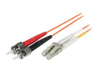 C2G Low-Smoke Zero-Halogen - Patch-kabel - LC multiläge (hane) till ST-läge (multi-mode) (hane) - 7 m - 7 m - fiberoptisk - 62,5/125 mikron - orange 85275