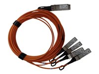 HPE Active Optical Cable - 40GBase direktkopplingskabel - QSFP+ till SFP+ - 5 m - fiberoptisk - aktiv - för P/N: Q9E63A, R3B07A Q9S66A