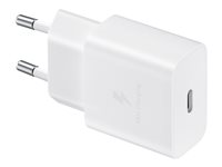 Samsung EP-T1510 - Strömadapter - 15 Watt - 2 A - PD (USB-C) - vit EP-T1510NWEGEU