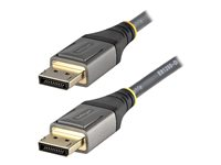 StarTech.com 1 m VESA-certifierad DisplayPort 1.4-kabel - 8K 60 Hz HDR10 - Ultra HD 4K 120 Hz-video - DP 1.4-kabel/-sladd - För skärmar/displayer - DisplayPort till DisplayPort-kabel - M/M - DisplayPort-kabel - DisplayPort (hane) till DisplayPort (hane) - DisplayPort 1.4 - 1 m - formpressad, passiv, 8K60 Hz (7680 x 4320) stöd, 4K120 Hz (3840 x 2160) stöd - grå, svart DP14VMM1M