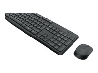 Logitech MK235 - Sats med tangentbord och mus - trådlös - 2.4 GHz - hela norden 920-007921