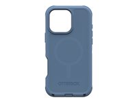 OtterBox Defender Series - Baksidesskydd för mobiltelefon - MagSafe-kompatibilitet - silikon - baby blue jeans - för Apple iPhone 16 Pro Max 77-95988