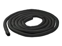 StarTech.com 15' (4.6m) Cable Management Sleeve, Flexible Coiled Cable Wrap, 1-1.5" diameter Expandable Sleeve, Polyester Cord Manager/Protector/Concealer, Black Trimmable Cable Organizer - Cable & Wire Hider (WKSTNCM2) - Kabelskydd - svart - 4.6 m WKSTNCM2