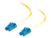 C2G LC-LC 9/125 OS1 Duplex Singlemode PVC Fiber Optic Cable (LSZH) - Patch-kabel - LC enkelläge (hane) till LC enkelläge (hane) - 20 m - 20 m - fiberoptisk - duplex - 9 / 125 mikrometer - OS1 - halogenfri - gul 85611