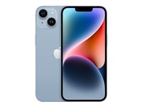 Apple iPhone 14 - 5G smartphone - dual-SIM / Internminne 512 GB - OLED-skärm - 6.1" - 2532 x 1170 pixlar - 2 bakre kameror 12 MP, 12 MP - front camera 12 MP - blå MPXN3QN/A