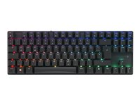 CHERRY MX 8.2 TKL - Tangentbord - 80% - TKL - bakgrundsbelyst - trådlös - Bluetooth 5.2, 2.4 GHz, USB-C - QWERTY - amerikansk - tangentbrytare: CHERRY MX2A Red - svart G80-3882LJAUS-2