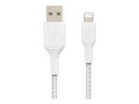 Belkin BoostCharge - Lightning-kabel - Lightning hane till USB hane - 15 cm - vit CAA002BT0MWH