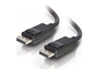 C2G 10ft Ultra High Definition DisplayPort Cable with Latches - 8K DisplayPort Cable - M/M - DisplayPort-kabel - DisplayPort (hane) till DisplayPort (hane) - 3.05 m - sprintlåsning - svart 54402