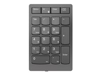 Lenovo Go Wireless Numeric Keypad - Tangentsats - trådlös - 2.4 GHz - tangentbrytare: Saxnyckel - åskmolnsgrå - detaljhandel 4Y41C33791