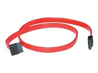 C2G 180° TO 90° - SATA-kabel - Serial ATA 150/300/600 - SATA (hona) till SATA (hona) - 46 cm - 90° kontakt - röd 10181