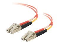 C2G - Patch-kabel - LC multiläge &#40;hane&#41; till LC multiläge &#40;hane&#41; - 15 m - fiberoptisk - 50&#x2F;125 mikron - orange 85150
