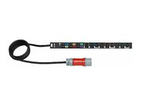 Eaton ePDU Basic - Kraftdistributionsenhet (kan monteras i rack) - AC 100-240 V - 3-fas - ingång: IEC 60309 - utgångskontakter: 9 - 0U EBAB01