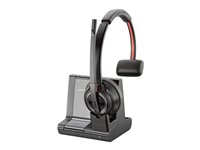 HP Poly Savi 8210 Office - Savi 8200 series - headset - på örat - DECT / Bluetooth - trådlös - aktiv brusradering - svart - Zoomcertifierad 8D3K5AA