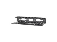 APC Horizontal Cable Manager Single-Sided with Cover - Kabelhållarsats för rack - svart - 2U - 19" - TAA-kompatibel - för Smart-UPS X 3000VA Short Depth Tower/Rack LCD AR8600A