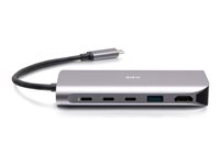 C2G USB-C 4.0 6-in-1 Mini Docking Station with HDMI, USB-A, Ethernet, and USB-C 85W- 8K 60HZ - dockningsstation - USB-C / Thunderbolt 3 - HDMI - 1GbE C2G54551