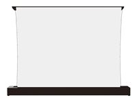 Multibrackets M - Projektionsskärm med golvställ - LS, elektrisk, stigande, RS232 - fristående - motoriserad - 118" (300 cm) - 16:9 - Matte White - svart 7350105218668