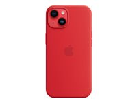 Apple - (PRODUCT) RED - baksidesskydd för mobiltelefon - MagSafe-kompatibilitet - silikon - röd - för iPhone 14 MW5U3ZM/A