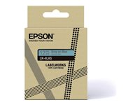 Epson LabelWorks LK-4LAS - Grått på blått - Rulle (1,2 cm x 8 m) 1 kassett(er) hängande låda - bandpatron - för LabelWorks LW-C410, LW-C610 C53S672106