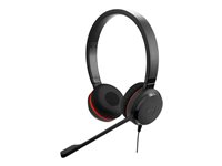 Jabra Evolve 30 II MS stereo - Headset - på örat - kabelansluten - USB-C, 3,5 mm kontakt - Certifierad för Skype for Buisness 5399-823-389