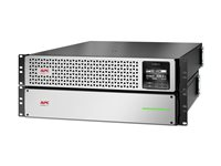 APC Smart-UPS On-Line 1000VA - UPS (kan monteras i rack) (hög densitet) - AC 220/230 V - 900 Watt - 1000 VA - litiumjon - utgångskontakter: 8 - 4U - 1.83 m sladd - svart, silver SRTL1000RM4UXLI-NC