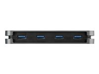 StarTech.com 4 Port USB 3.0 Hub, 4x USB-A, 5Gbps Laptop/Desktop USB Type-A Hub, USB Bus Powered, 11" Long Cable with Cable Management (HB30AM4AB) - Hubb - 4 x USB 3.2 Gen 1 - skrivbordsmodell HB30AM4AB