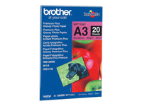 Brother Innobella Premium Plus BP71GA3 - Blank - A3 (297 x 420 mm) - 260 g/m² - 20 ark fotopapper - för Brother HL-J6000, MFC-J2340, J3540, J3940, J5630, J6580, J6583, J6983, J6995, J6997, J6999 BP71GA3