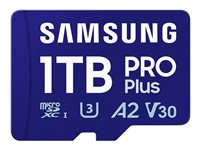 Samsung PRO Plus MB-MD1T0SA - Flash-minneskort (microSDXC till SD-adapter inkluderad) - 1 TB - A2 / Video Class V30 / UHS-I U3 - mikroSDXC UHS-I MB-MD1T0SA/EU