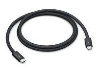 Apple Thunderbolt 5 Pro - Thunderbolt-kabel - USB-C (hane) till USB-C (hane) - USB4 / Thunderbolt 3 / Thunderbolt 4 / Thunderbolt 5 / DisplayPort 2.1 - 1 m - passiv, stöd för kedjekoppling - svart MDW94ZM/A