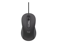 Logitech Signature M520 L for Business - Mus - höger- och vänsterhänta - optisk - 4 knappar - kabelansluten - USB-C 910-007511