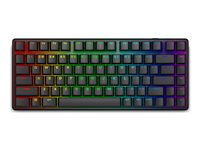 Alienware Pro Wireless Gaming Keyboard - Tangentbord - 75% - compact TKL - AlienFX per tangent RGB / 16,8 miljoner färger - trådlös - 2.4 GHz, Bluetooth 5.1, USB - QWERTY - amerikansk - tangentbrytare: Alienware linjära mekaniska brytare (för hotswap) - Dark Side of the Moon PRO-KB-G-WW