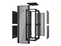APC NetShelter SX Deep Enclosure Without Sides - Rack skåp - svart - 42U - 19" - TAA-kompatibel AR3100X609